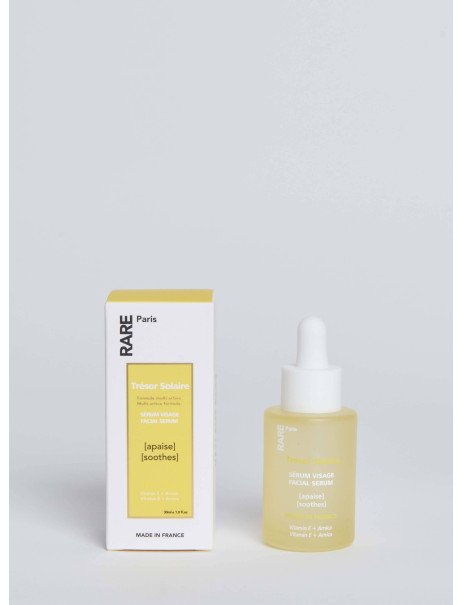 RARE Paris Trésor Solaire Soothing Face Serum Успокаивающая сыворотка для лица с витамином Е и экстрактом арники