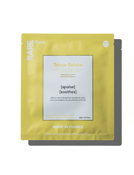 RARE Paris Trésor Solaire Soothing Face Mask Заспокійлива маска для обличчя з Вітаміном Е та екстрактом арніки