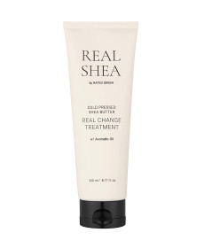 Rated Green Real Shea Cold Pressed Shea Butter Change Treatment Поживна маска для сухих, кучерявих і пошкодженого волосся - Написати відгук
