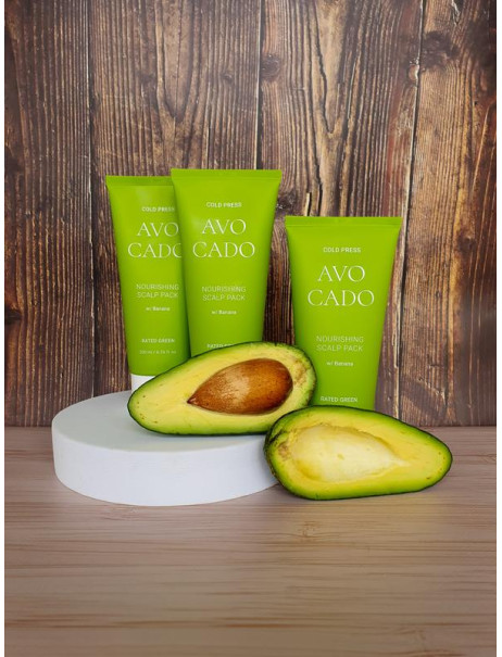 Поживна маска для шкіри голови RATED GREEN Cold Press Avocado