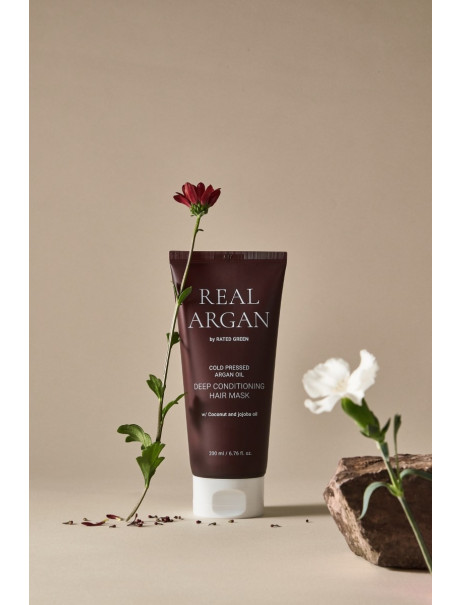 Rated Green Real Argan Deep Conditioning Hair Mask Глубоко кондиционирующая маска с аргановым маслом
