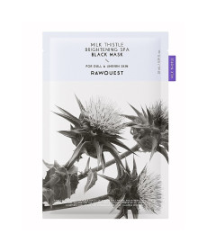 Rawquest Milk Thistle Brightening Spa Black Mask Освітлювальна тканинна маска з розторопшею - Написати відгук