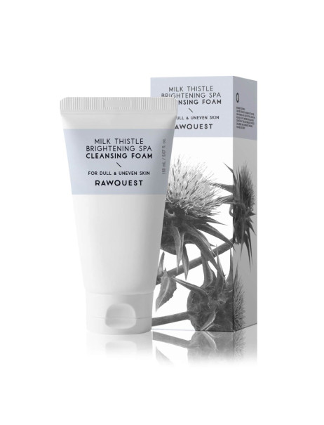 Rawquest Milk Thistle Brightening Spa Cleansing Foam Освітлювальна очищувальна пінка з розторопшею