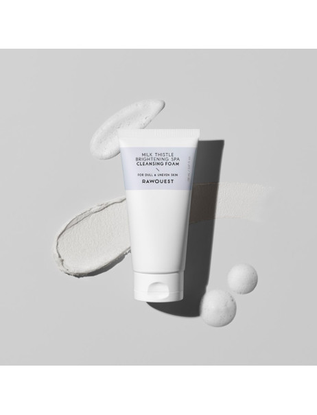 Rawquest Milk Thistle Brightening Spa Cleansing Foam Освітлювальна очищувальна пінка з розторопшею