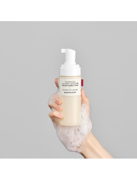 Rawquest Echinacea Calming Moisture Peeling Bubble Foam Киснева пілінг-пінка для вмивання з екстрактом ехінацеї
