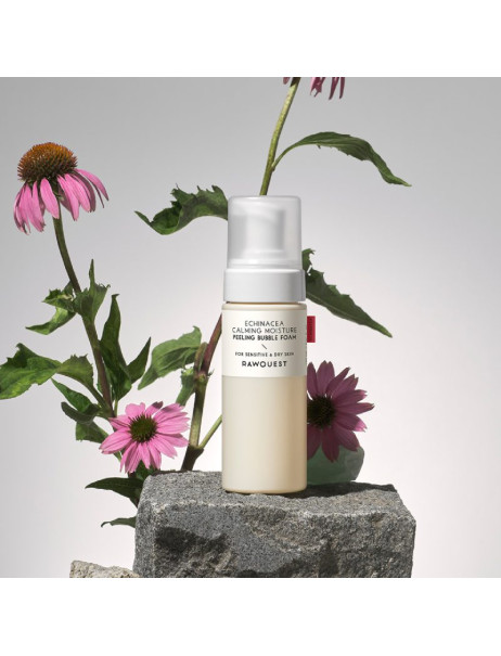 Rawquest Echinacea Calming Moisture Peeling Bubble Foam Киснева пілінг-пінка для вмивання з екстрактом ехінацеї
