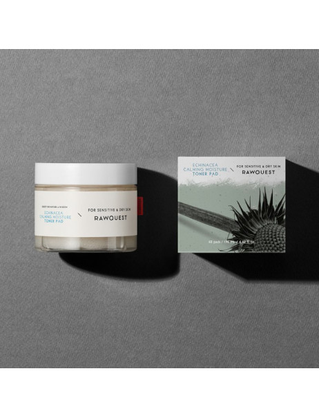 Rawquest Echinacea Calming Moisture Toner Pad Заспокійливі зволожувальні тонер-пади з ехінацеєю