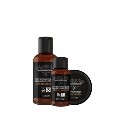 Razor MD Travel Trio Essential Sandalwood Набір для подорожей з екстрактом сандалового дерева