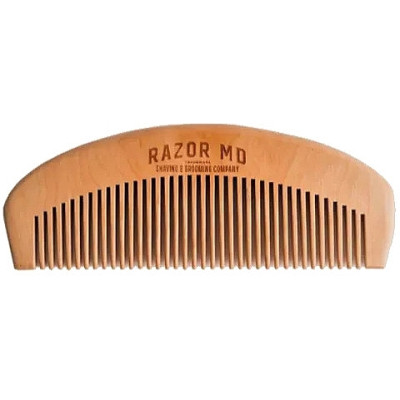 Razor MD Wooden Beard Comb Деревянная расческа для бороды