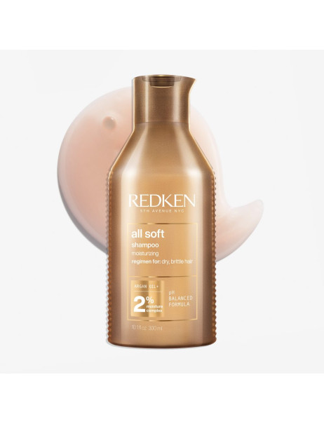 Redken All Soft Shampoo Пом'якшувальний шампунь для сухого та ламкого волосся