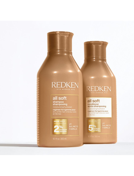 Redken All Soft Shampoo Пом'якшувальний шампунь для сухого та ламкого волосся
