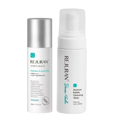 Rejuran Moisture Bubble Cleansing Foam+ Moisturizer Hydration Protecting Набір зволожуючий 