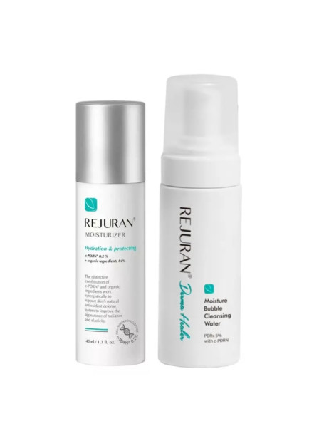 Rejuran Moisture Bubble Cleansing Foam + Moisturizer Hydration Protecting Набор увлажняющий