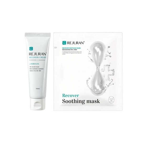 Rejuran Recover Soothing Mask + Recovery Cream Набор успокаивающая маска и восстанавливающий крем для лица
