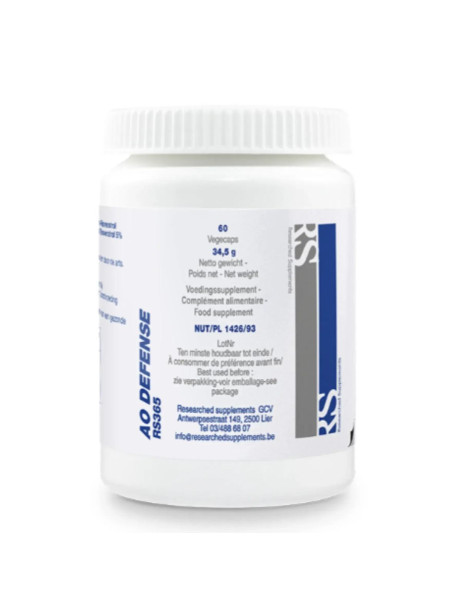 Researched Supplements AO Defense 60 C Дієтична добавка АО Дефенс №60