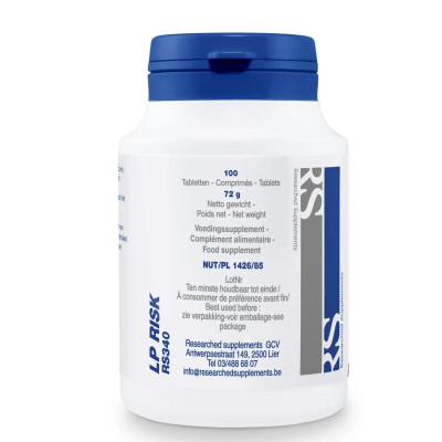 Researched Supplements Lp-Risk 100 T Дієтична добавка ЛП-ризик №100