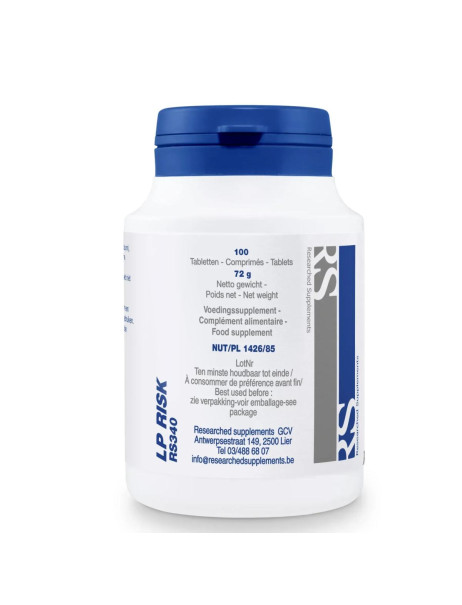 Researched Supplements Lp-Risk 100 T Дієтична добавка ЛП-ризик №100