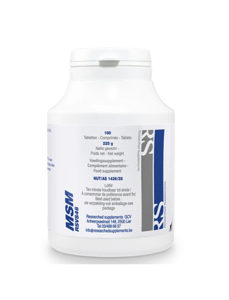 Researched Supplements MSM 180 Т Дієтична добавка МСМ №180