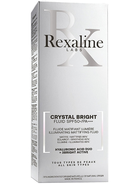 Rexaline Crystal Bright Illuminating & Mattifying Fluid SPF50+ Флюїд з матуючим ефектом для рівного та сяючого тону шкіри