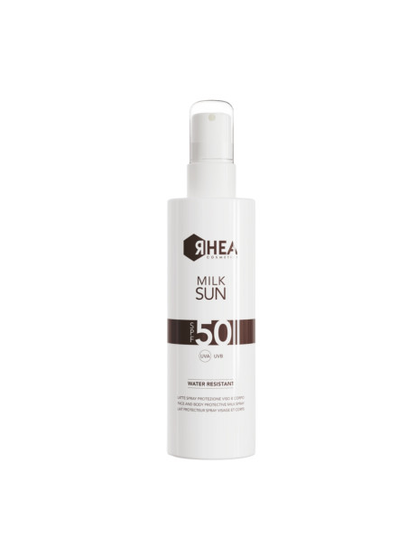 Rhea Cosmetics MilkSun SPF50 Захисний спрей-молочко для обличчя та тіла SPF50