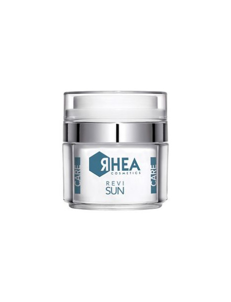 Rhea Cosmetics ReviSun Відновлюючий крем для обличчя до та після сонця