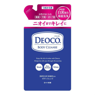 ROHTO Deoco Body Wash Refill Гель для душу для свіжості, проти неприємного запаху, рефіл