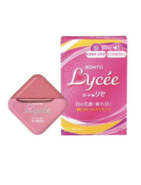 ROHTO Lycee Eye Drops Moisturizing with Vitamins B6, B12 and Zinc Увлажняющие глазные капли с витаминами B6, B12 и цинком