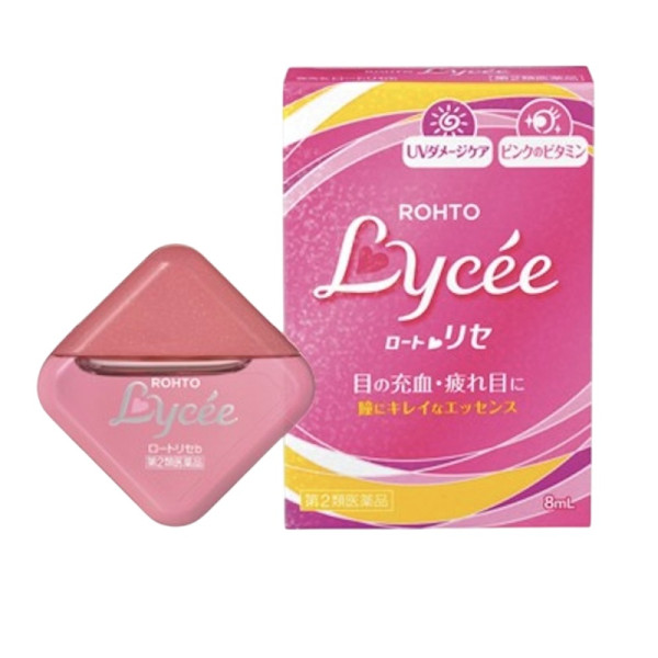 ROHTO Lycee  Eye Drops Moisturizing with Vitamins B6, B12 and Zinc Увлажняющие глазные капли с витаминами B6, B12 и цинком