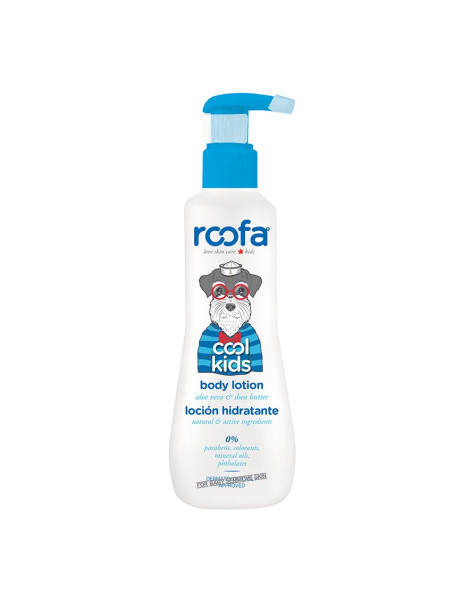 Roofa Cool Kids Body Lotion Aloe Vera & Panthenol Натуральний лосьон для тіла з алое вера та олією ши