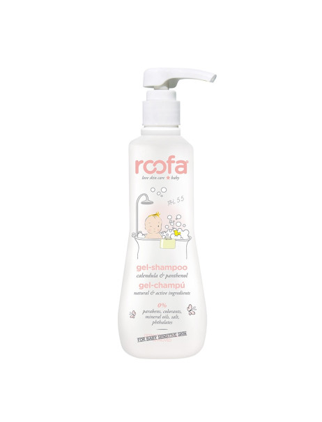 Roofa Gel Shampoo Calendula & Panthenol Гель-шампунь для тіла та волосся з календулою та пантенолом