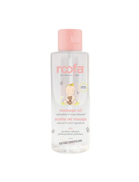 Roofa Massage Oil Calendula & Sweet Almond Олія для тіла з календулою та солодким мигдалем для чутливої шкіри
