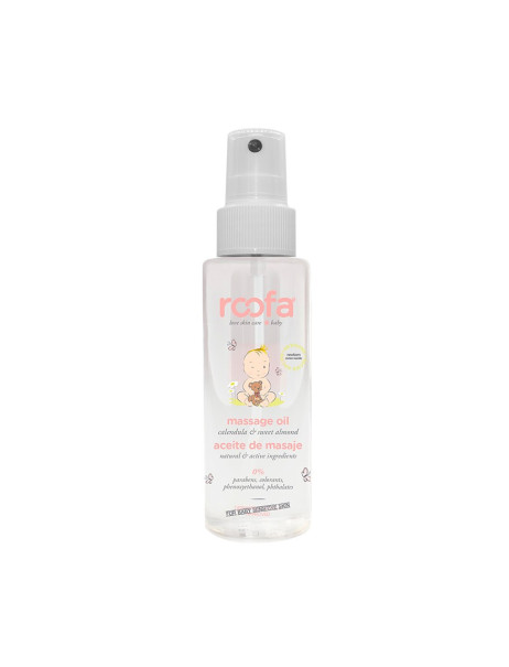 Roofa Massage Oil Calendula & Sweet Almond Олія для тіла з календулою та солодким мигдалем для чутливої шкіри