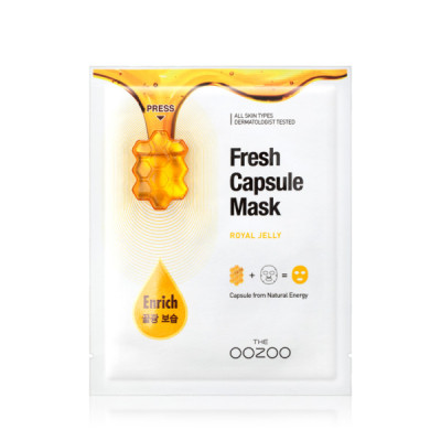 Oozoo Fresh Capsule Mask Royal Jelly Маска для обличчя з капсулою-активатором "Маточне молочко" 