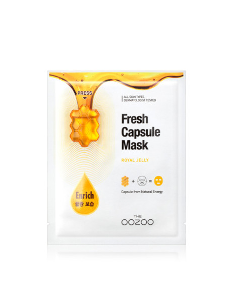 Oozoo Fresh Capsule Mask Royal Jelly Маска для лица с капсулой-активатором 