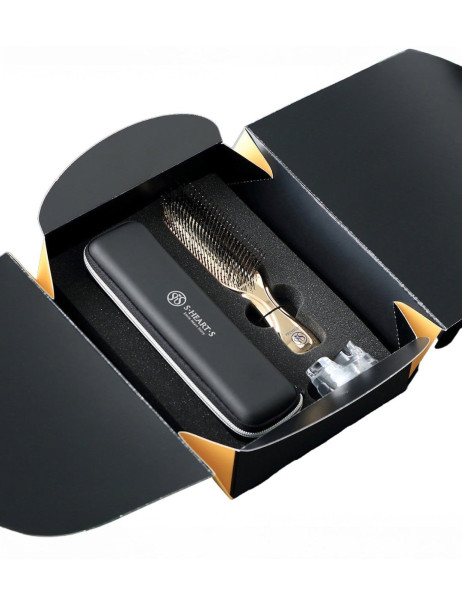 S-Heart-S Sasso Scalp Brush Premium Champagne Gold Long (Gift Box) Расческа в подарочном боксе
