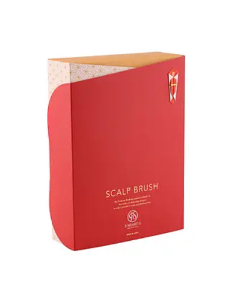 S-Heart-S Sasso Scalp Brush Premium Red Long (Gift Box) Расческа в подарочном боксе