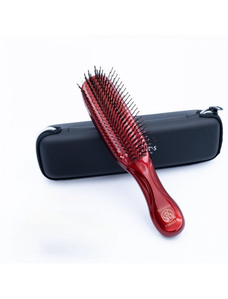 S-Heart-S Sasso Scalp Brush Premium Red Long (Gift Box) Расческа в подарочном боксе