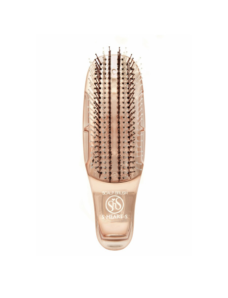 S-Heart-S Sasso Scalp Brush World Model Short Pink Gold Расческа для волос