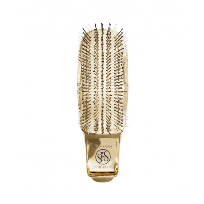 S-Heart-S Sasso Scalp Brush Premium Short Champagne Gold Расческа для волос