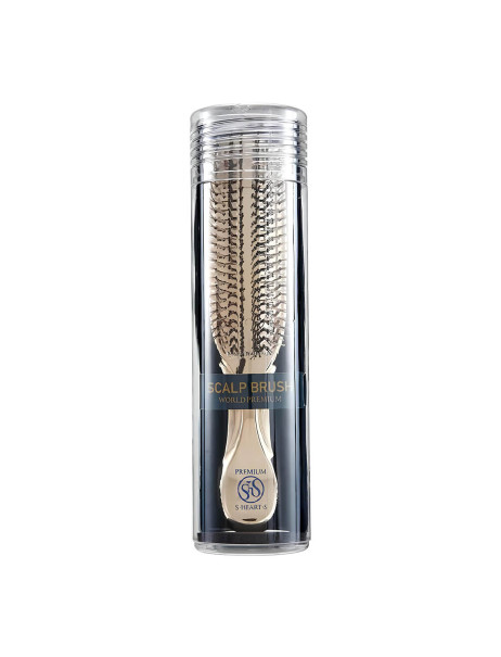 S-Heart-S Sasso Scalp Brush Premium Long Champagne Gold Расческа для волос