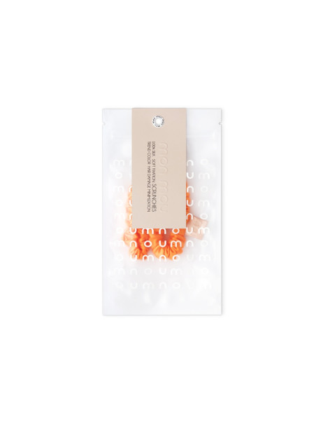 Mon Mou Mini Slim Silk Scrunchie Orange Набір із 2 тонких резинок з натурального шовку (помаранчевий)