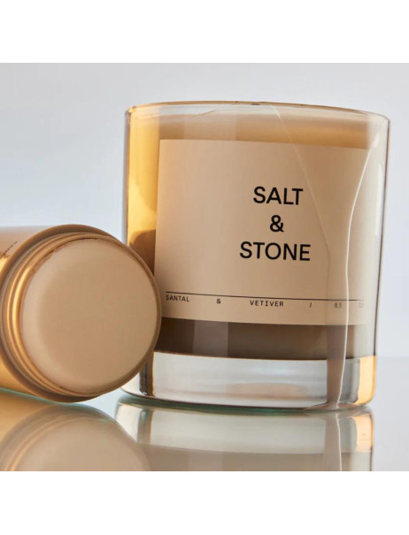Salt & Stone Candle Santal & Vetiver Соєва свічка з ароматом сандалового дерева та ветиверу