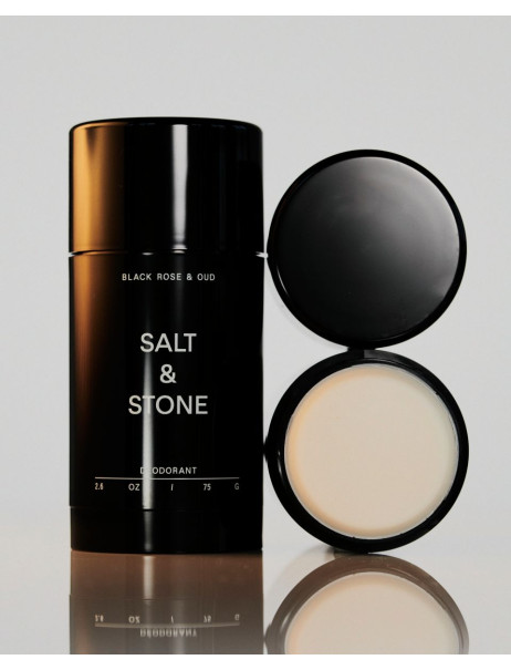 натуральний дезодорант Salt & Stone з чорною трояндою та удома