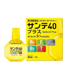 Santen 40 Plus Eye Drops Возрастные капли для глаз с таурином, пантенолом и витаминами - Написать отзыв