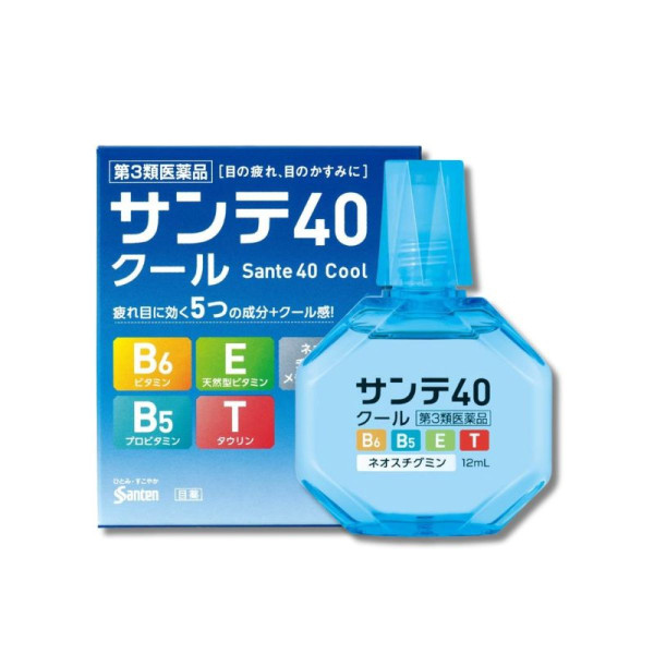 Santen 40 Cool Eye Drops Возрастные капли для глаз от усталости