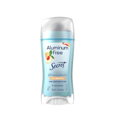 Secret Dry Solid Deodorant Aluminum Free White Peach Твердый дезодорант без алюминия Белый Персик