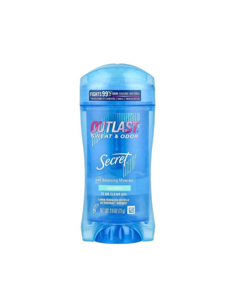 Secret 48h Clear Gel Deodorant Unsented Прозрачный гелевый дезодорант-антиперспирант Без запаха
