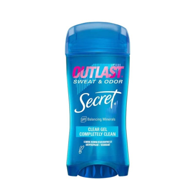 Secret Outlast Clear Gel Antiperspirant Completely Clean Гелевый дезодорант