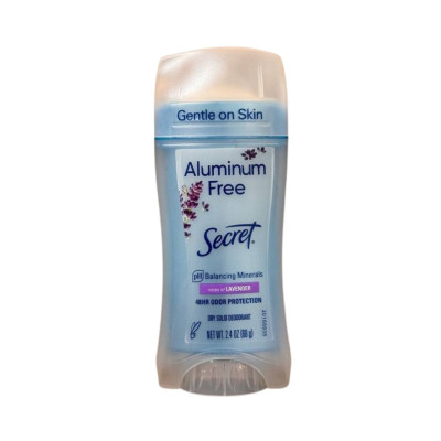 Secret Dry Solid Deodorant Aluminum Free Lavander Твердый дезодорант без алюминия Лаванда