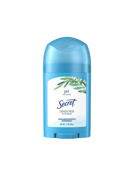 Secret Invisible Solid Ph Balanced 24h Deodorant Shower Fresh Твердый дезодорант-антиперспирант Свежесть душа